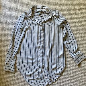 H&M silky striped shirt